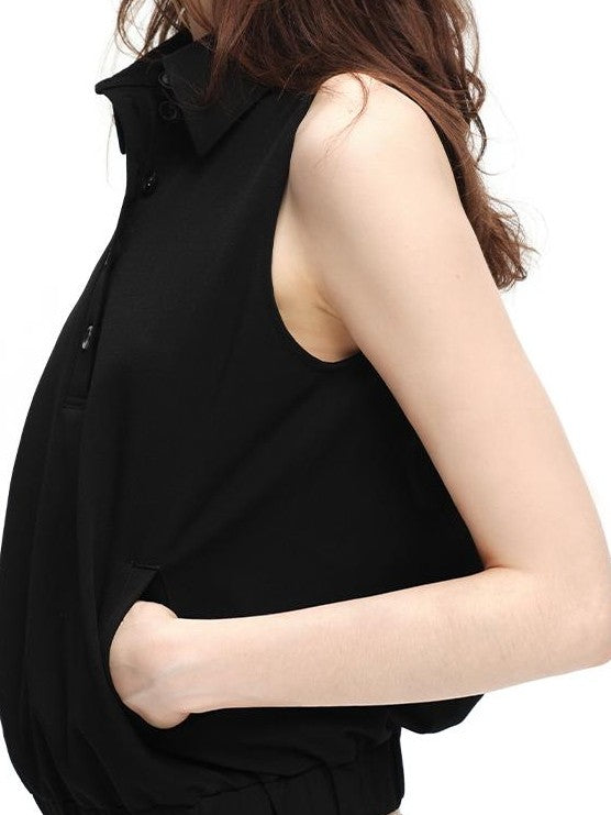 RUN TO THE FUTURE Retro Modern Double Breasted Cape Two Piece Women&