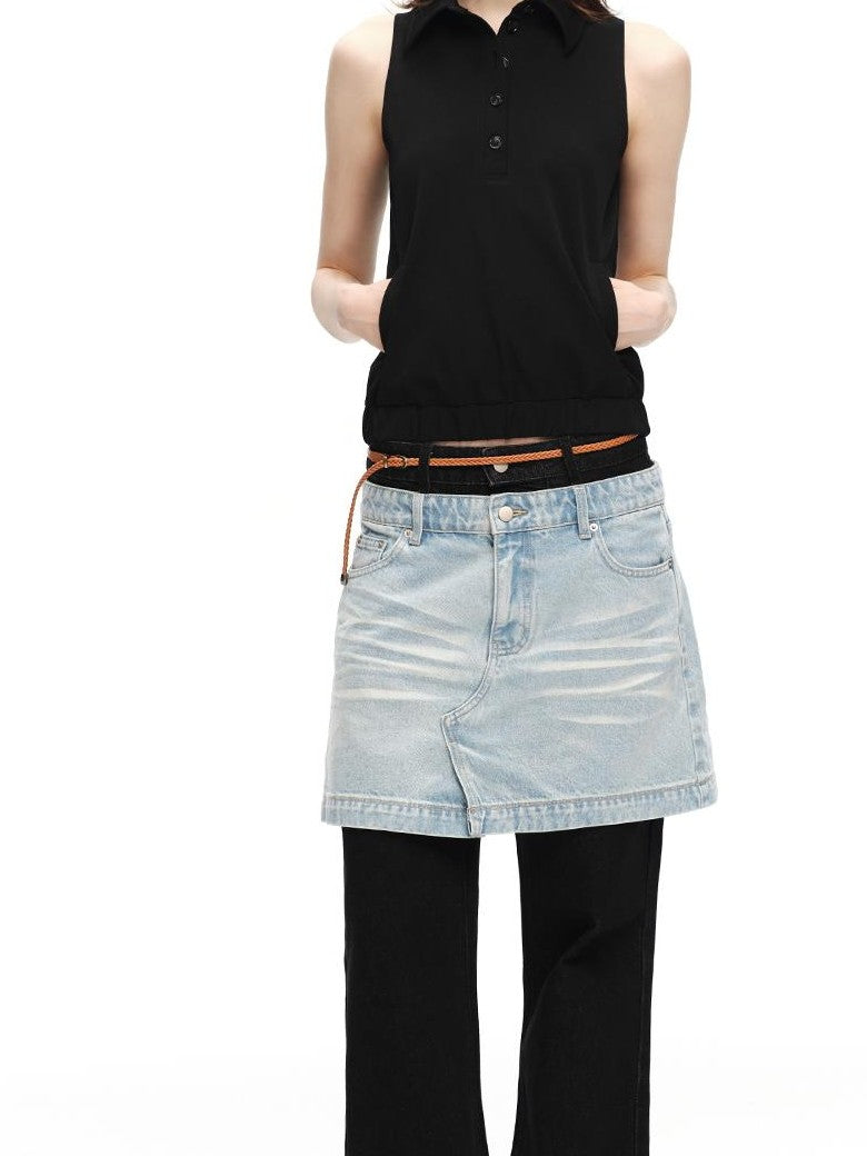 RUN TO THE FUTURE Retro Modern Double Breasted Cape Two Piece Women&