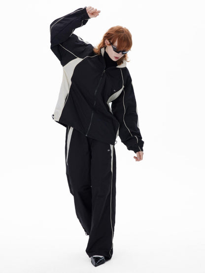 RUN TO THE FUTURE Retro Patchwork Deconstructed Quick Dry Women&