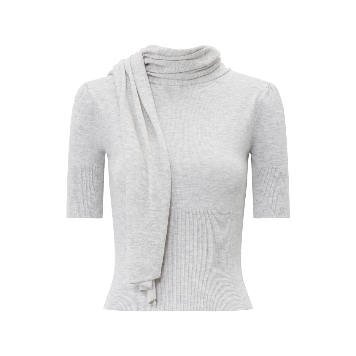 RUN_TO_THE_FUTURE_Scarf_Neck_High_Neck_Cropped_Slim_Women&
