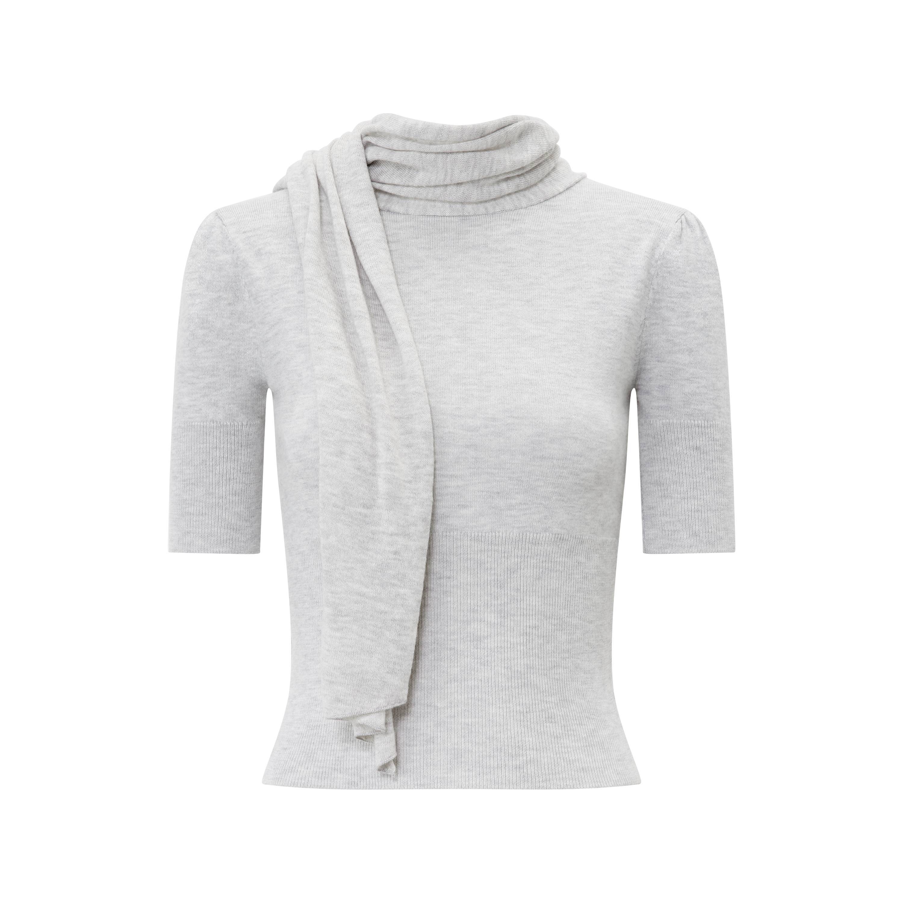 RUN_TO_THE_FUTURE_Scarf_Neck_High_Neck_Cropped_Slim_Women&