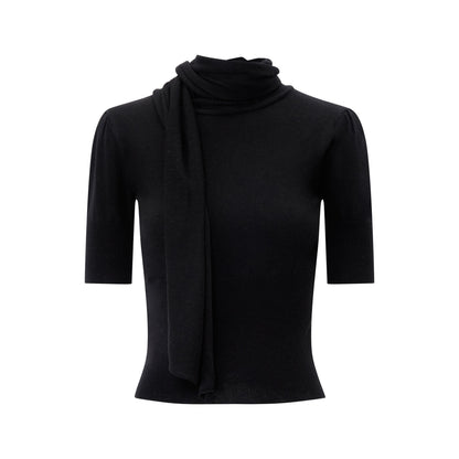 RUN_TO_THE_FUTURE_Scarf_Neck_High_Neck_Cropped_Slim_Women&