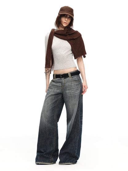 RUN TO THE FUTURE Scarf Neck High Neck Cropped Slim Women&
