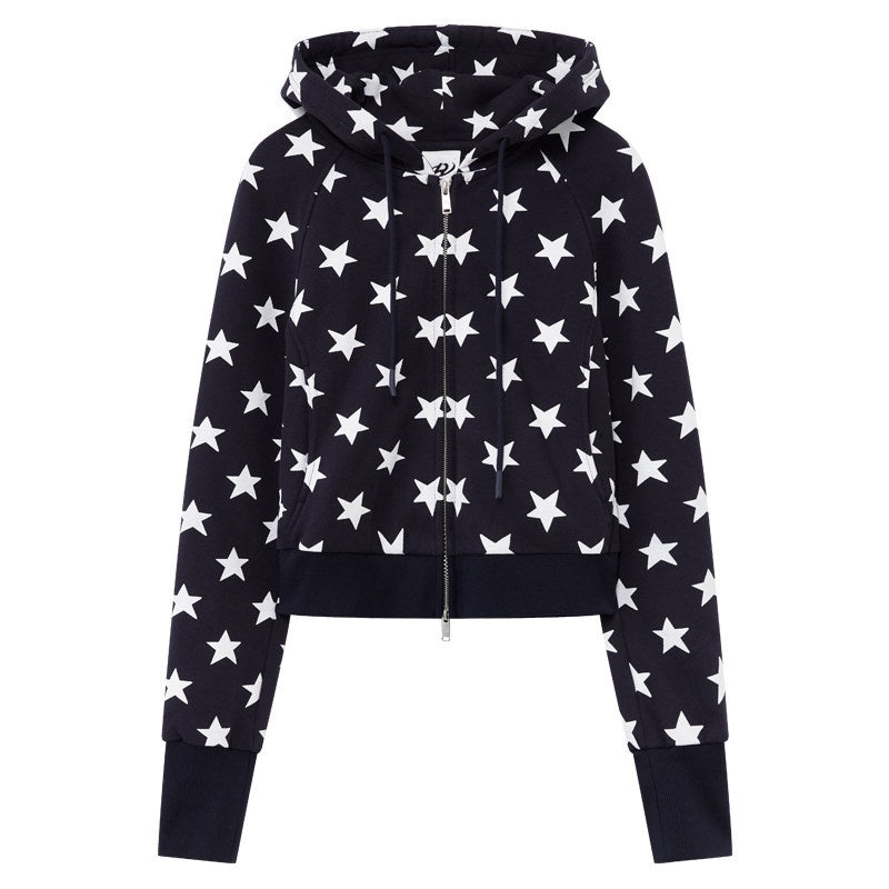 RUN_TO_THE_FUTURE_Slim_Fit_Printed_Zip_Front_Commuter_Hooded_Cardigan_Women_Casual_Hoodies_MISSTT