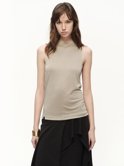 RUN TO THE FUTURE Snowflake Texture Open Back Sleeveless Women&