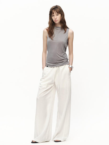 RUN TO THE FUTURE Snowflake Texture Open Back Sleeveless Women&