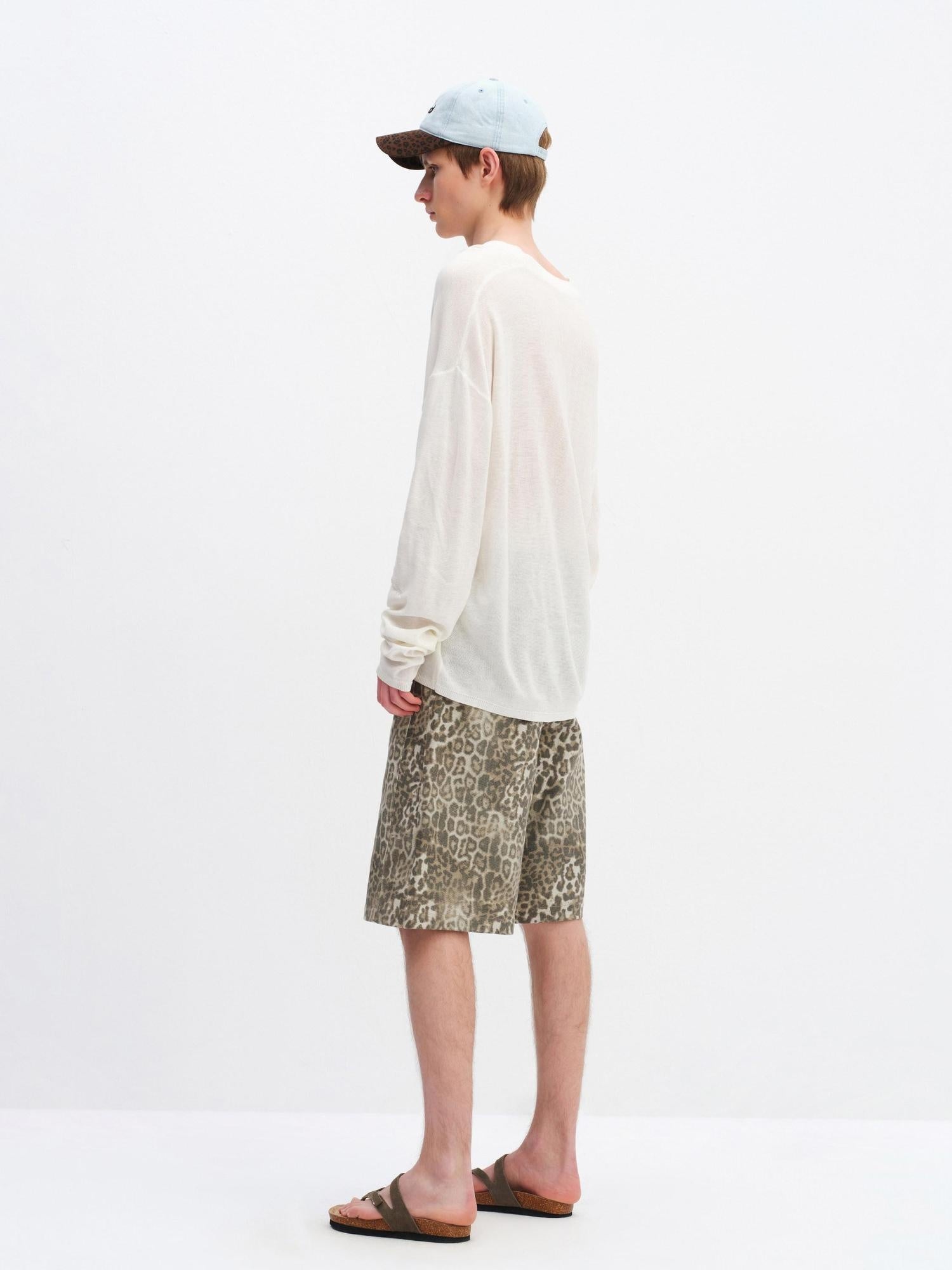 RUN TO THE FUTURE Soft Breathable Loose Crochet V-neck Women Star White Long Sleeve T-Shirts