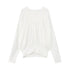 RUN TO THE FUTURE Soft Lyocell Pocket Hooded Oversized Casual Women Long Sleeve T-Shirts