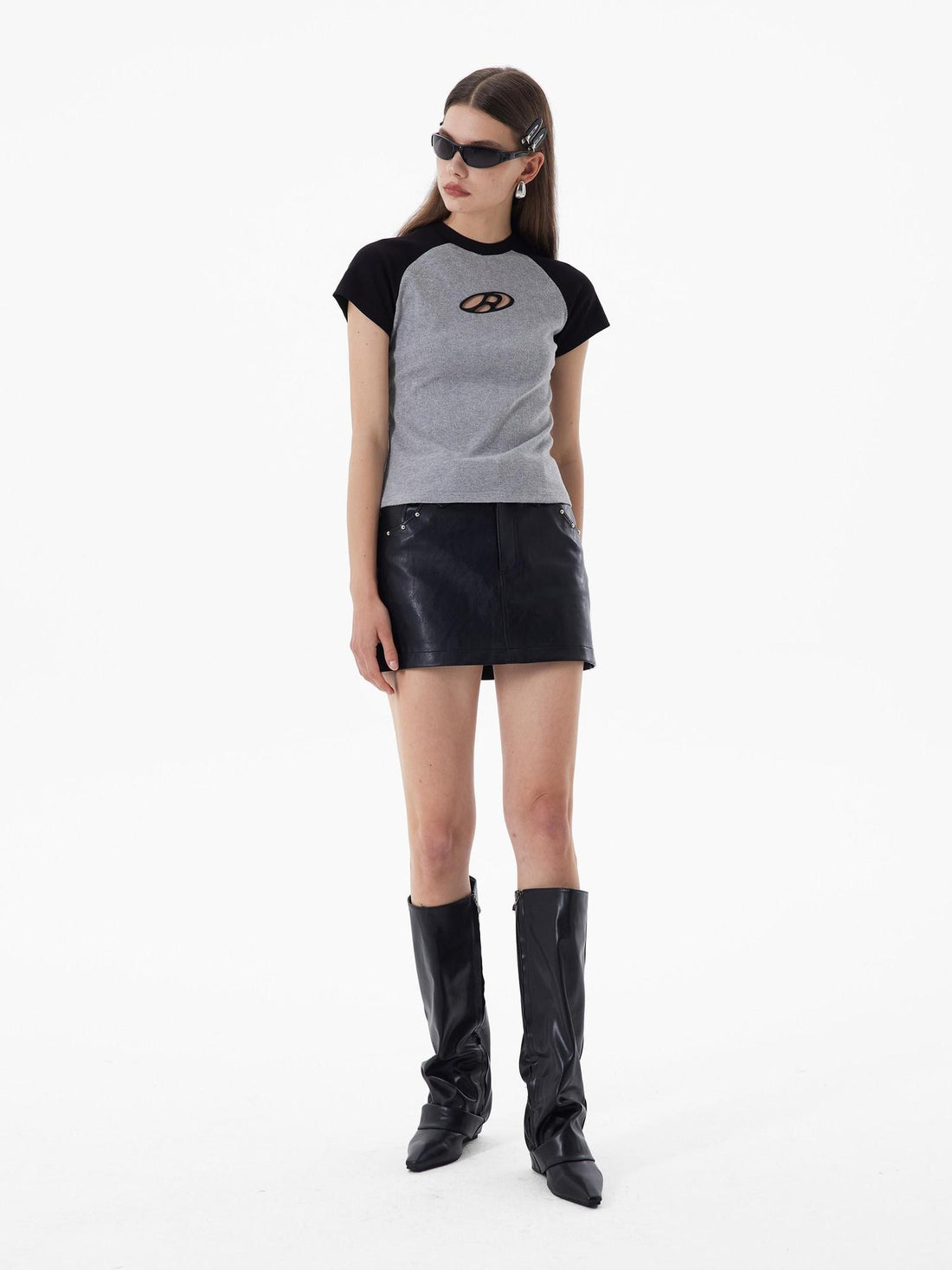 RUN TO THE FUTURE Soft Stretch Viscose Patchwork Streetwear Loose Fit Unisex Short Sleeve T-Shirts