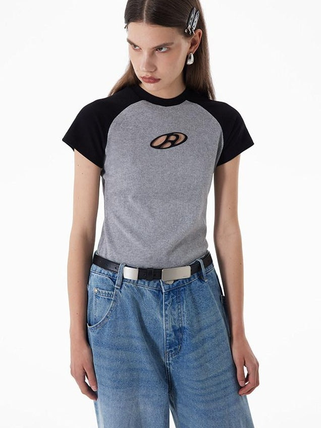 RUN TO THE FUTURE Soft Stretch Viscose Patchwork Streetwear Loose Fit Unisex Short Sleeve T-Shirts