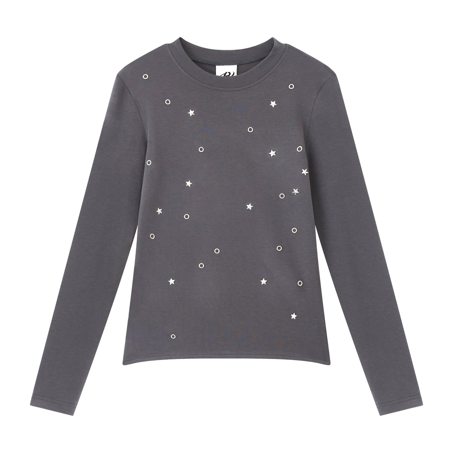 RUN_TO_THE_FUTURE_Soft_Tencel_Slim_Fit_Women_Crew_Neck_Midnight_Blue_Long_Sleeve_T-Shirts_MISSTT