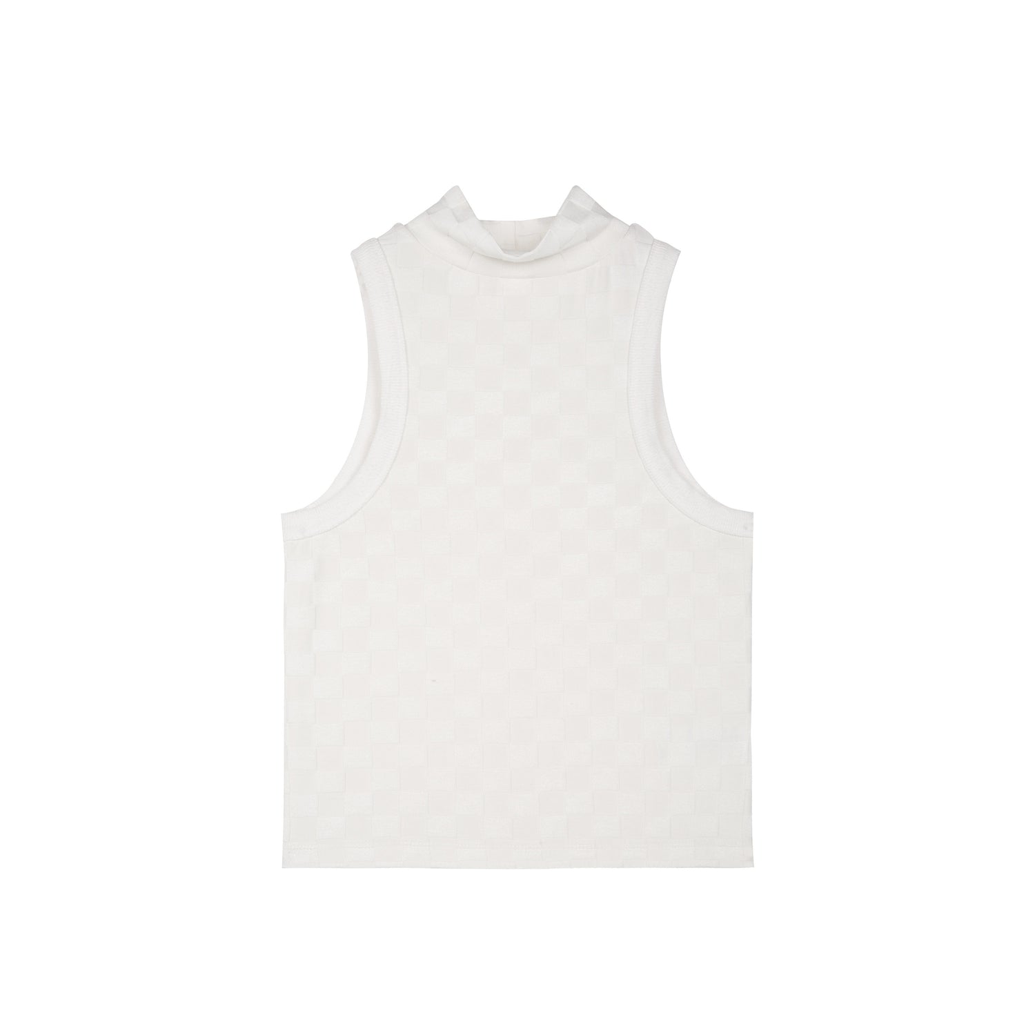 RUN TO THE FUTURE Soft Viscose Asymmetric Original Design Slim Fit Women Beige Tank Tops