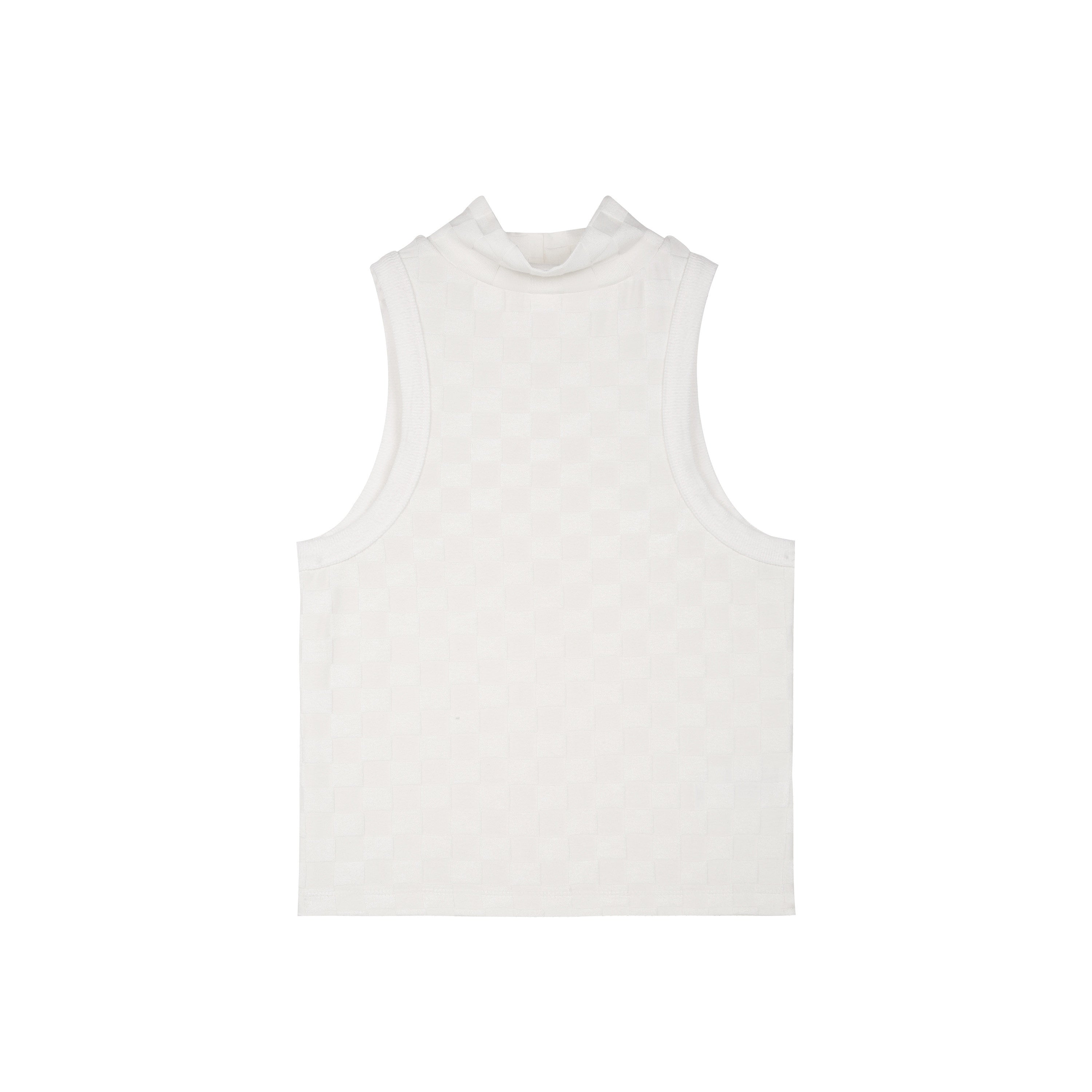 RUN TO THE FUTURE Soft Viscose Asymmetric Original Design Slim Fit Women Beige Tank Tops