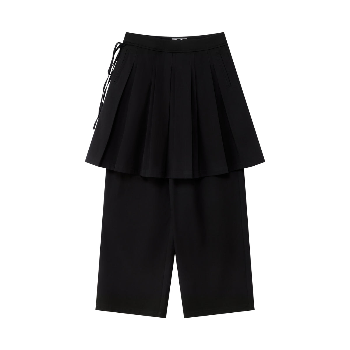 RUN_TO_THE_FUTURE_Solid_Two_Piece_Pleated_Straight_Wide_Leg_Women&