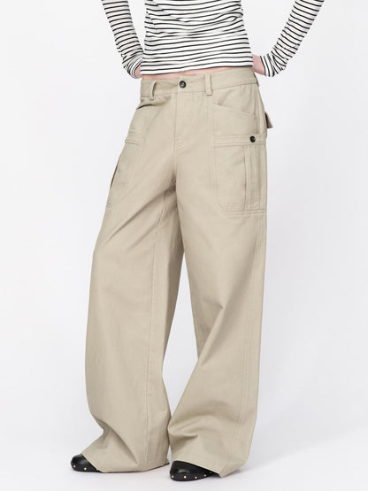 RUN TO THE FUTURE Split Panel Utility Pocket Cotton Women&