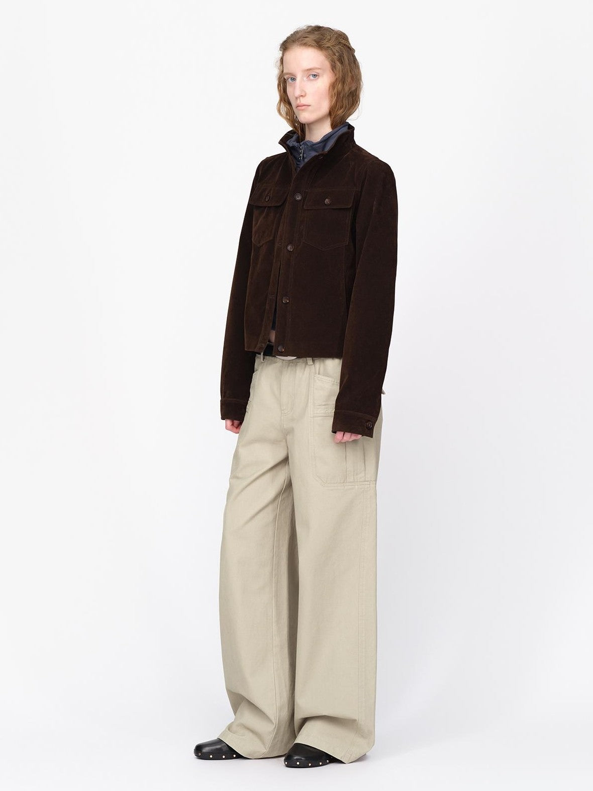 RUN TO THE FUTURE Split Panel Utility Pocket Cotton Women&