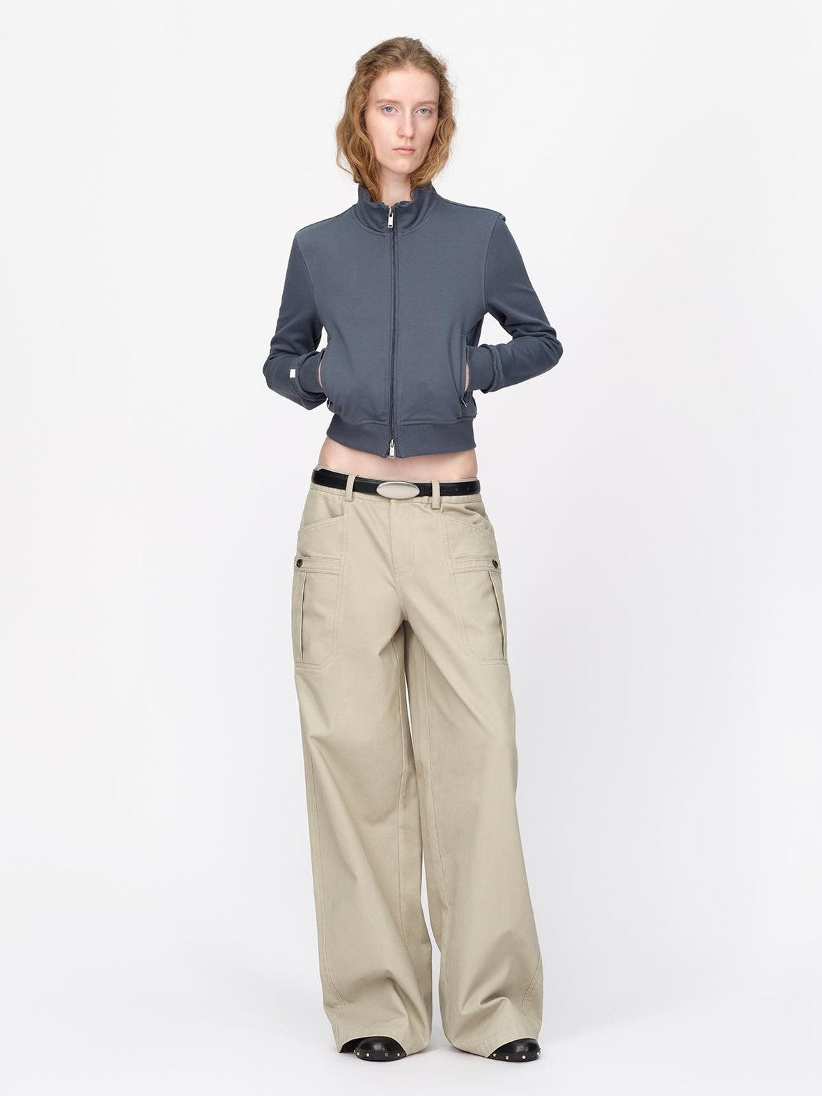 RUN TO THE FUTURE Split Panel Utility Pocket Cotton Women&