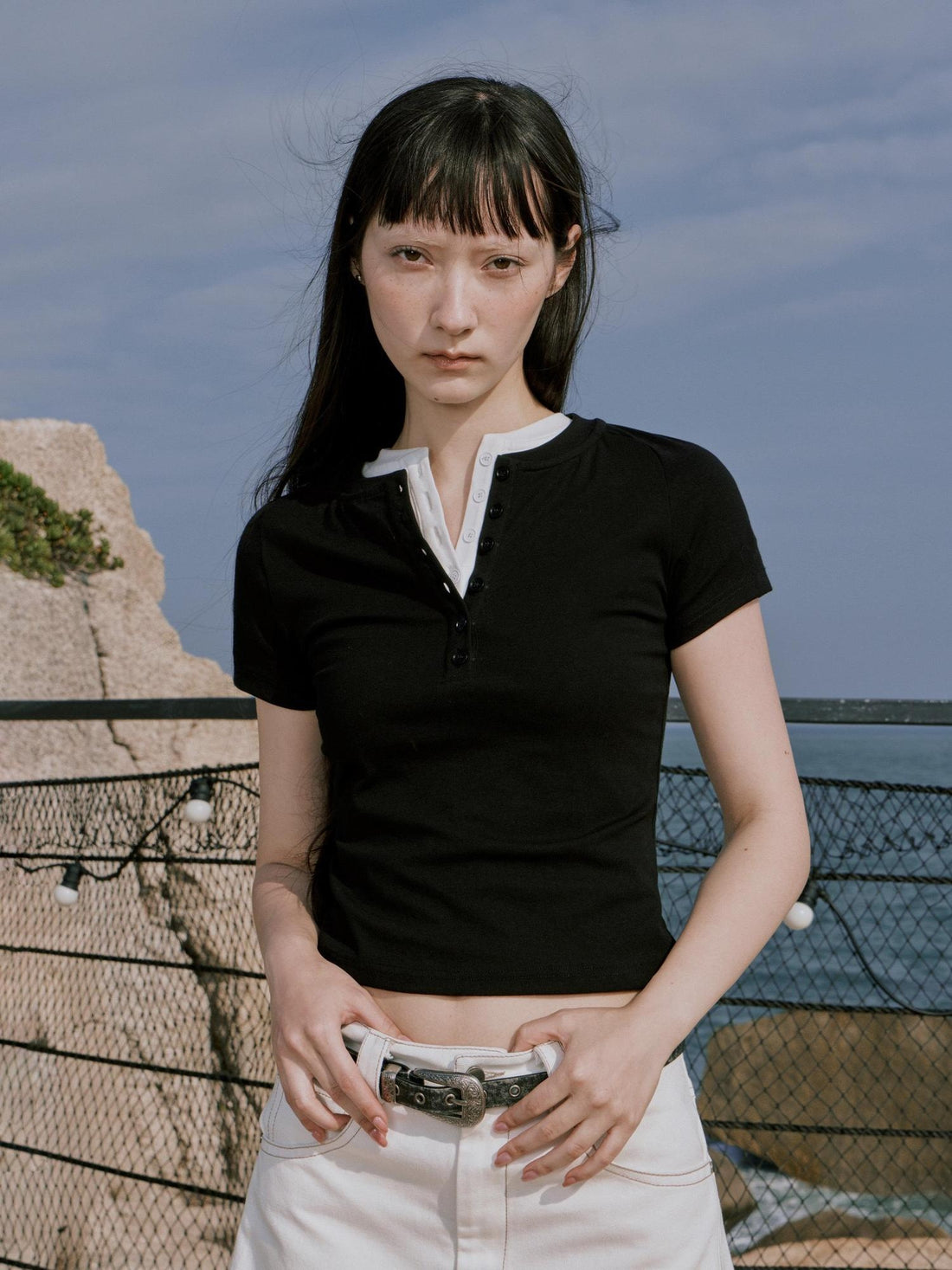 RUN TO THE FUTURE Stretchy Slim Short Sleeve Hot Girl Women Solid Basic Crop Tops