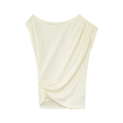 RUN_TO_THE_FUTURE_Striped_Asymmetrical_One_Shoulder_Pleated_Women&