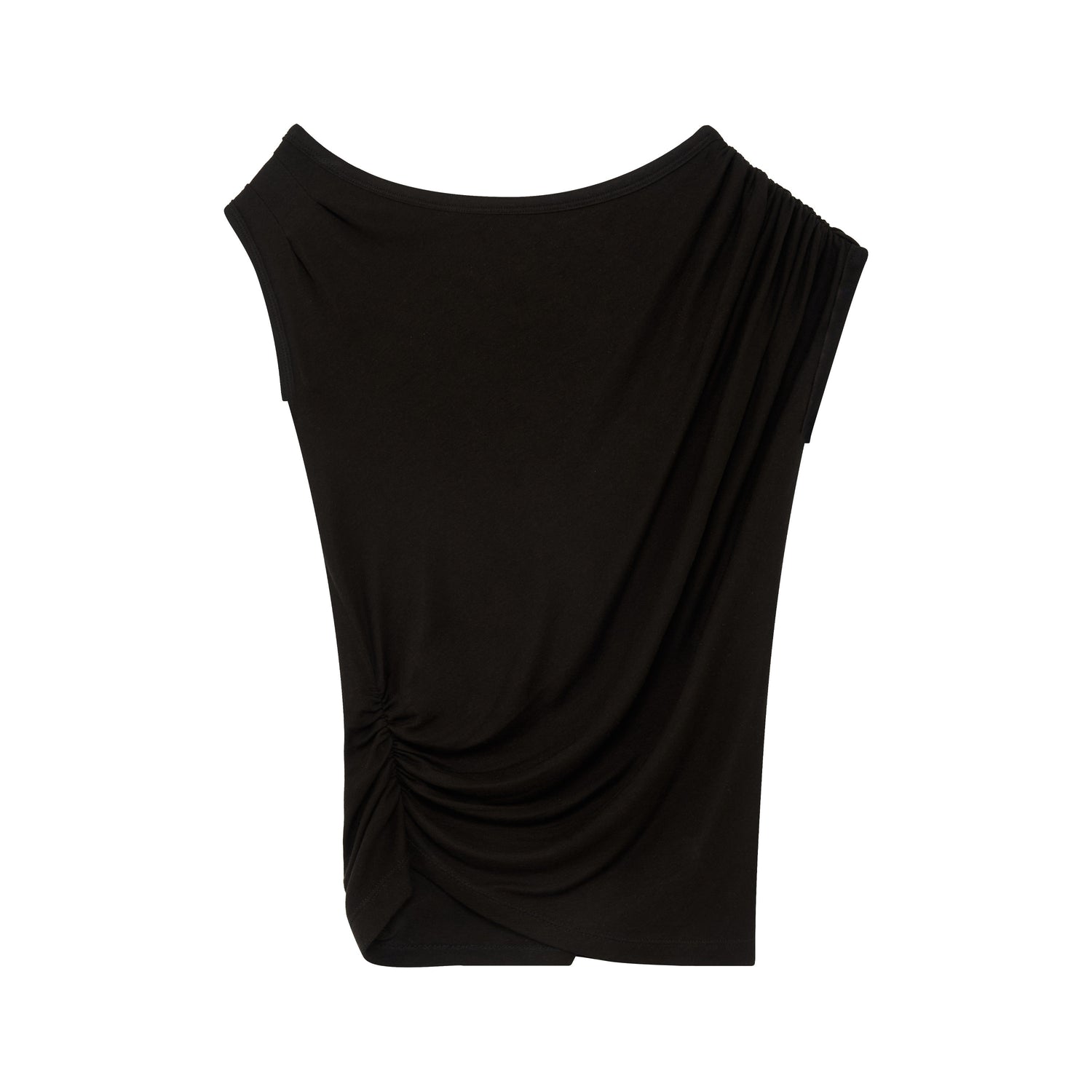 RUN_TO_THE_FUTURE_Striped_Asymmetrical_One_Shoulder_Pleated_Women&
