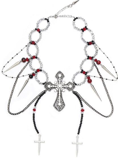RUN TO THE FUTURE Sweet Punk Original Cross Pendant Women&