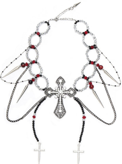 RUN TO THE FUTURE Sweet Punk Original Cross Pendant Women&