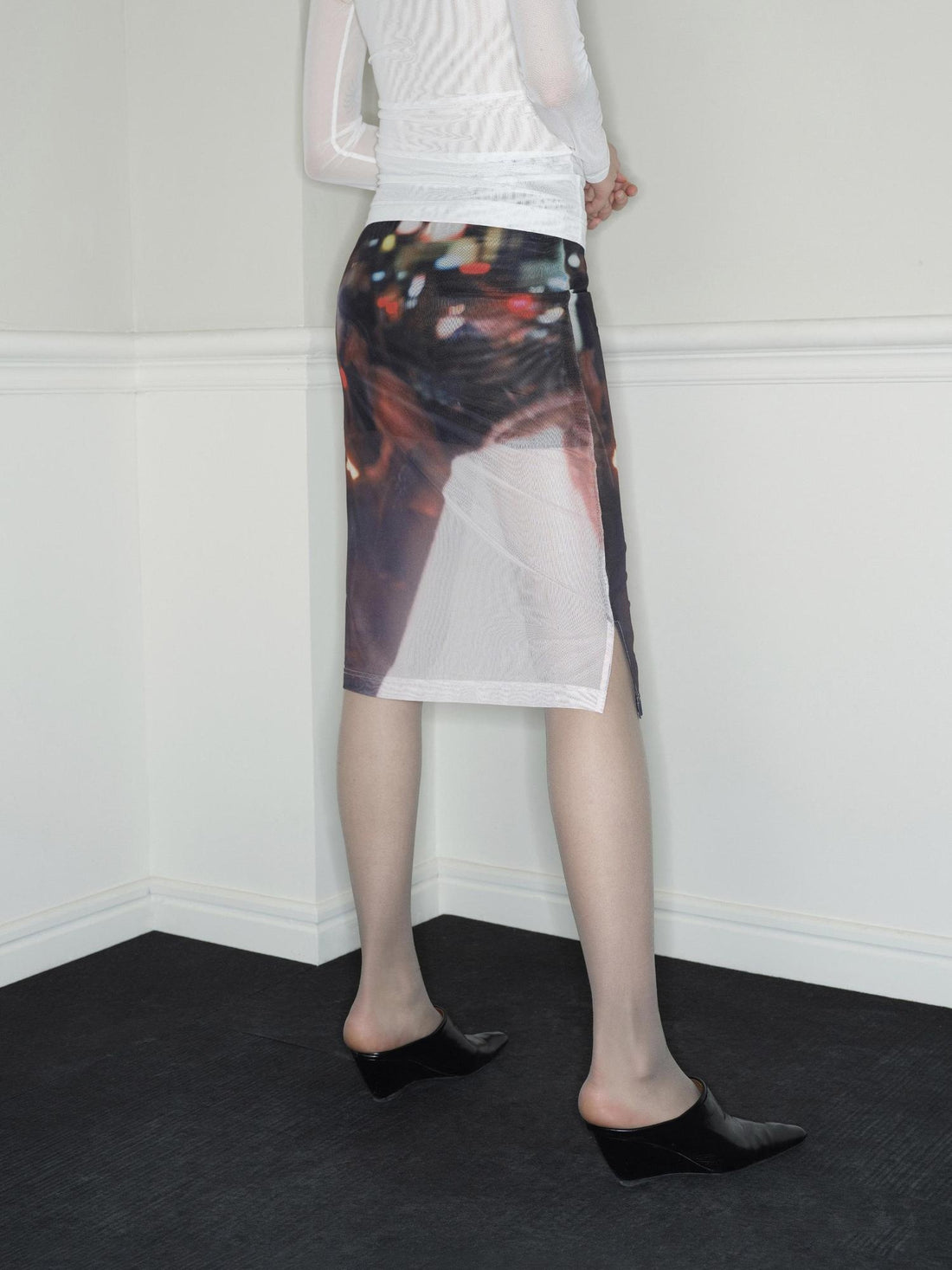 RUN TO THE FUTURE Tie Dye Patchwork Low Waist A Line Loose Street Women Midi Skirts