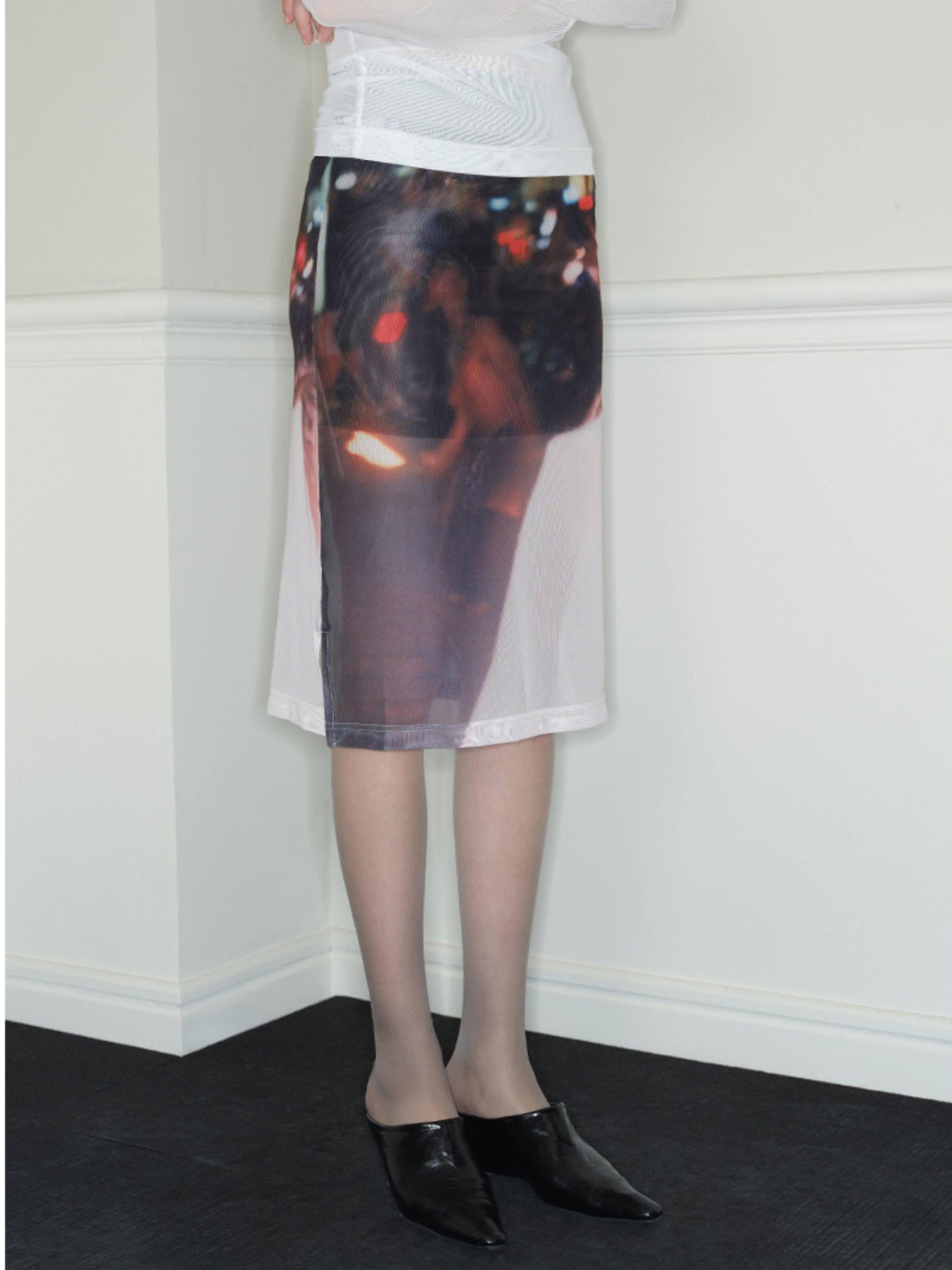 RUN TO THE FUTURE Tie Dye Patchwork Low Waist A Line Loose Street Women Midi Skirts