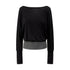 RUN_TO_THE_FUTURE_V-neck_One_Shoulder_Contrast_Trim_Loose_Fit_Lyocell_Women&