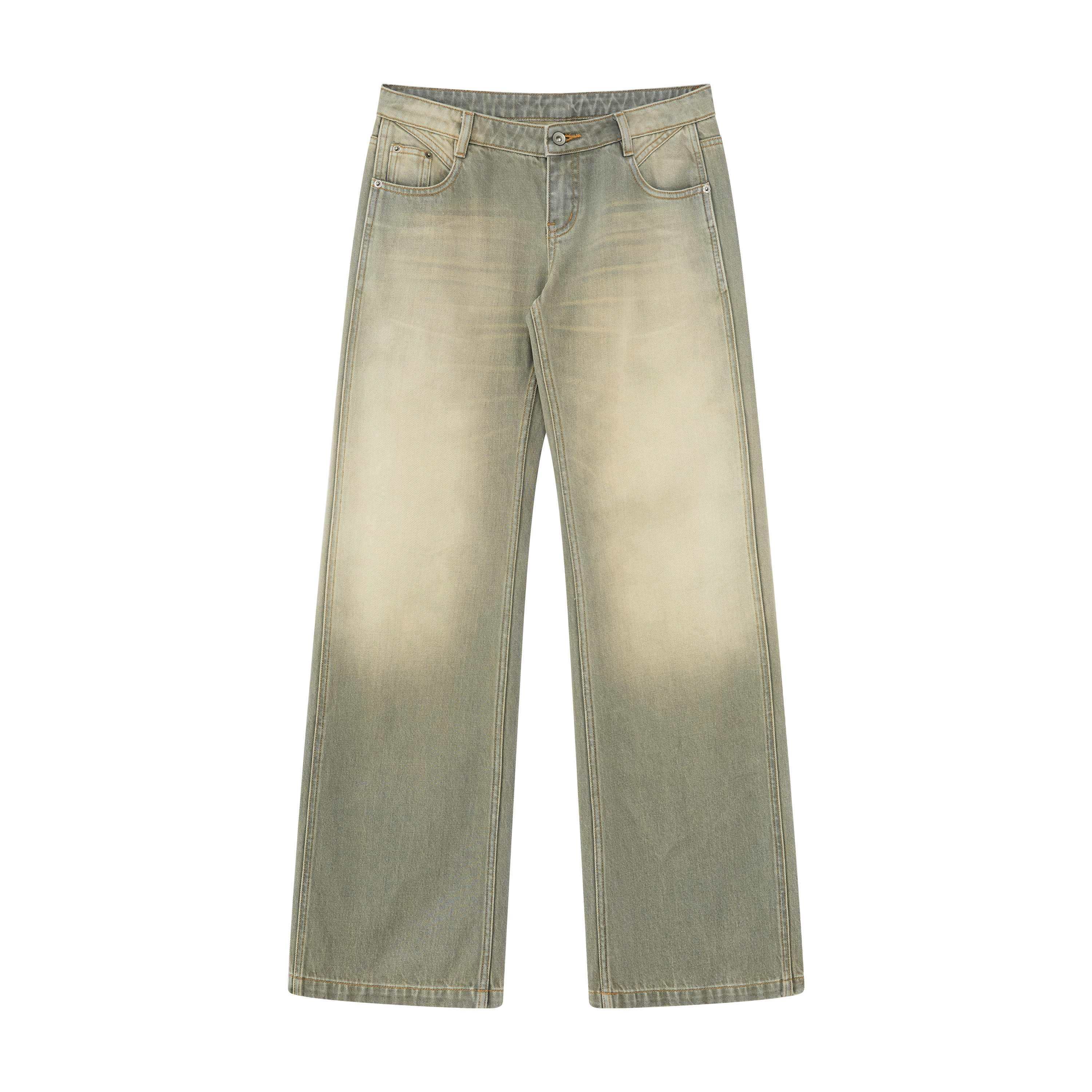 RUN_TO_THE_FUTURE_Vintage_Distressed_Gray_Low_Waist_Slimming_Women&