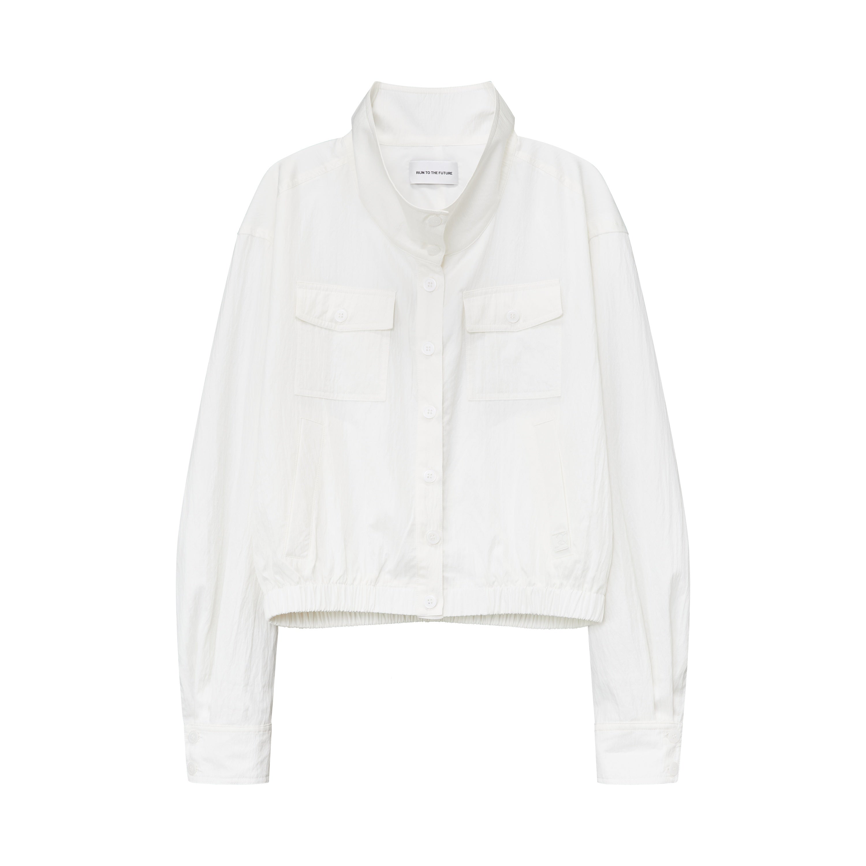 RUN_TO_THE_FUTURE_Vintage_High_Collar_Loose_Double_Pocket_Women&