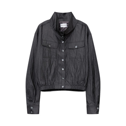 RUN_TO_THE_FUTURE_Vintage_High_Collar_Loose_Double_Pocket_Women&