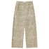 RUN TO THE FUTURE Vintage Leopard Cotton Minimal Asymmetrical Mid Rise Unisex Wide-Leg Pants