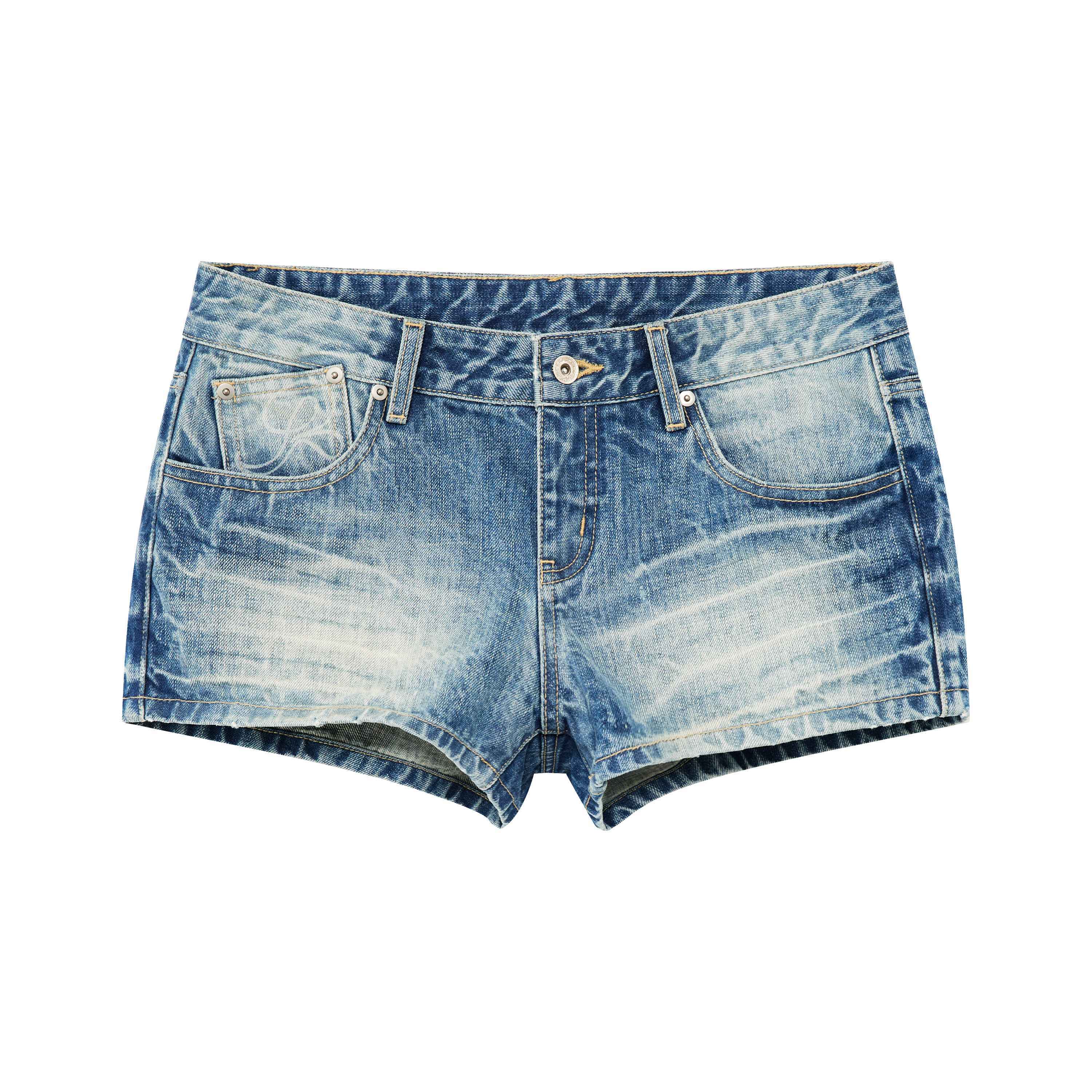 RUN_TO_THE_FUTURE_Vintage_Washed_A_Line_Distressed_Button_Fly_Women&