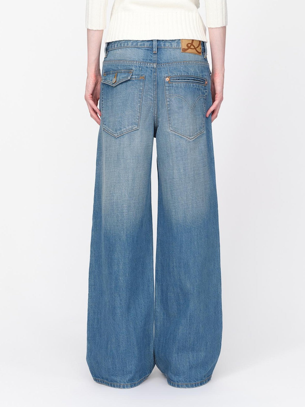 RUN TO THE FUTURE Vintage Washed Cat Whisker Straight Women&