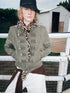 RUN TO THE FUTURE Vintage Washed Distressed Napoleon Women&