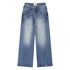 RUN TO THE FUTURE Vintage Washed Low Rise Loose Fit Women Denim Wide Leg Jeans Wide-Leg Jeans