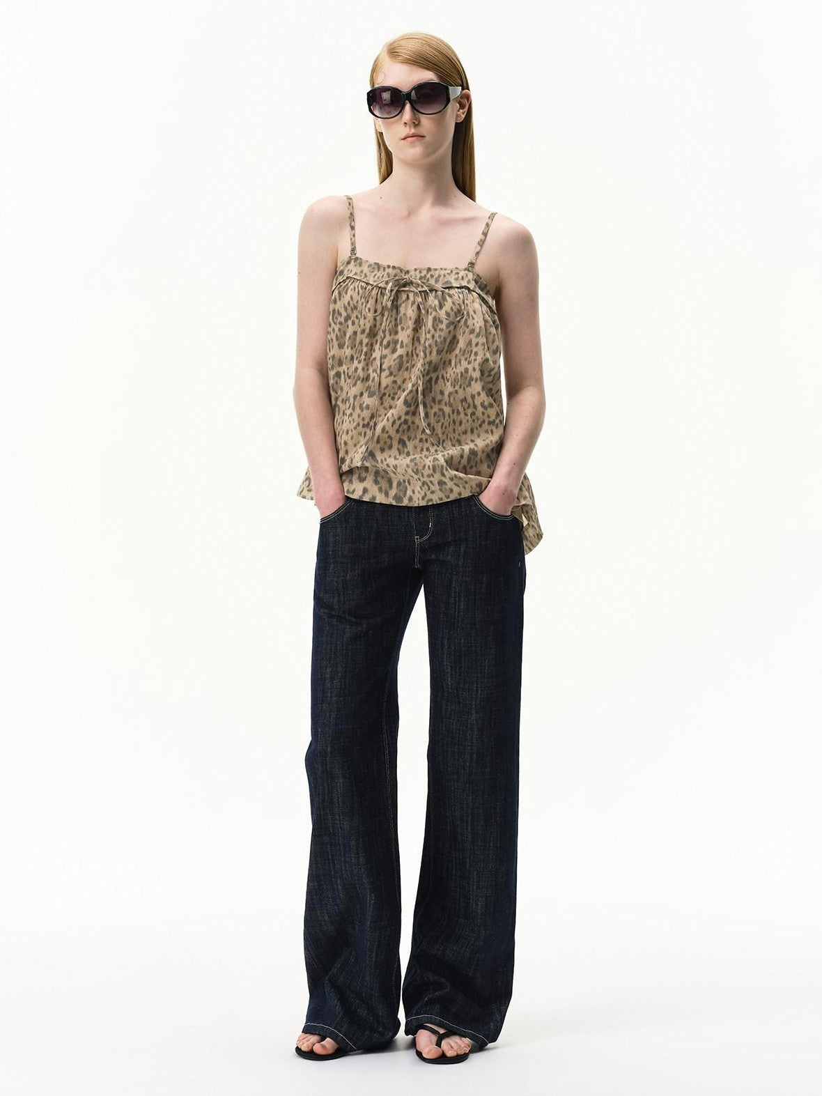 RUN TO THE FUTURE Vintage Washed Vertical Stripe Lace Waist Women&