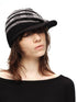 RUN_TO_THE_FUTURE_Vintage_Yarn_Hollow_Knit_Striped_Short_Brim_Women&