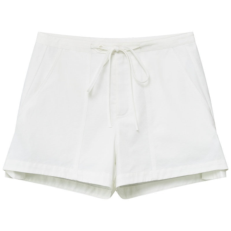 RUN_TO_THE_FUTURE_White_A_Line_Paperbag_Waist_Built_In_Safety_Liner_Women&