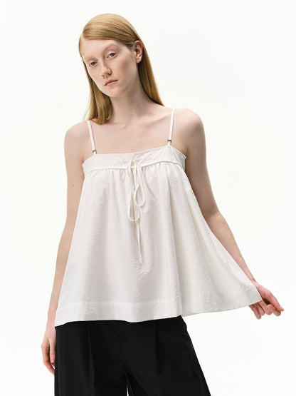 RUN TO THE FUTURE White Leopard Print Ruched Drawstring Tie Women&