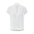 RUN_TO_THE_FUTURE_White_V-neck_Ruched_Hem_Women&