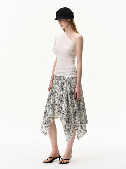 RUN TO THE FUTURE Zebra Print Irregular Lace Cool Touch Women&