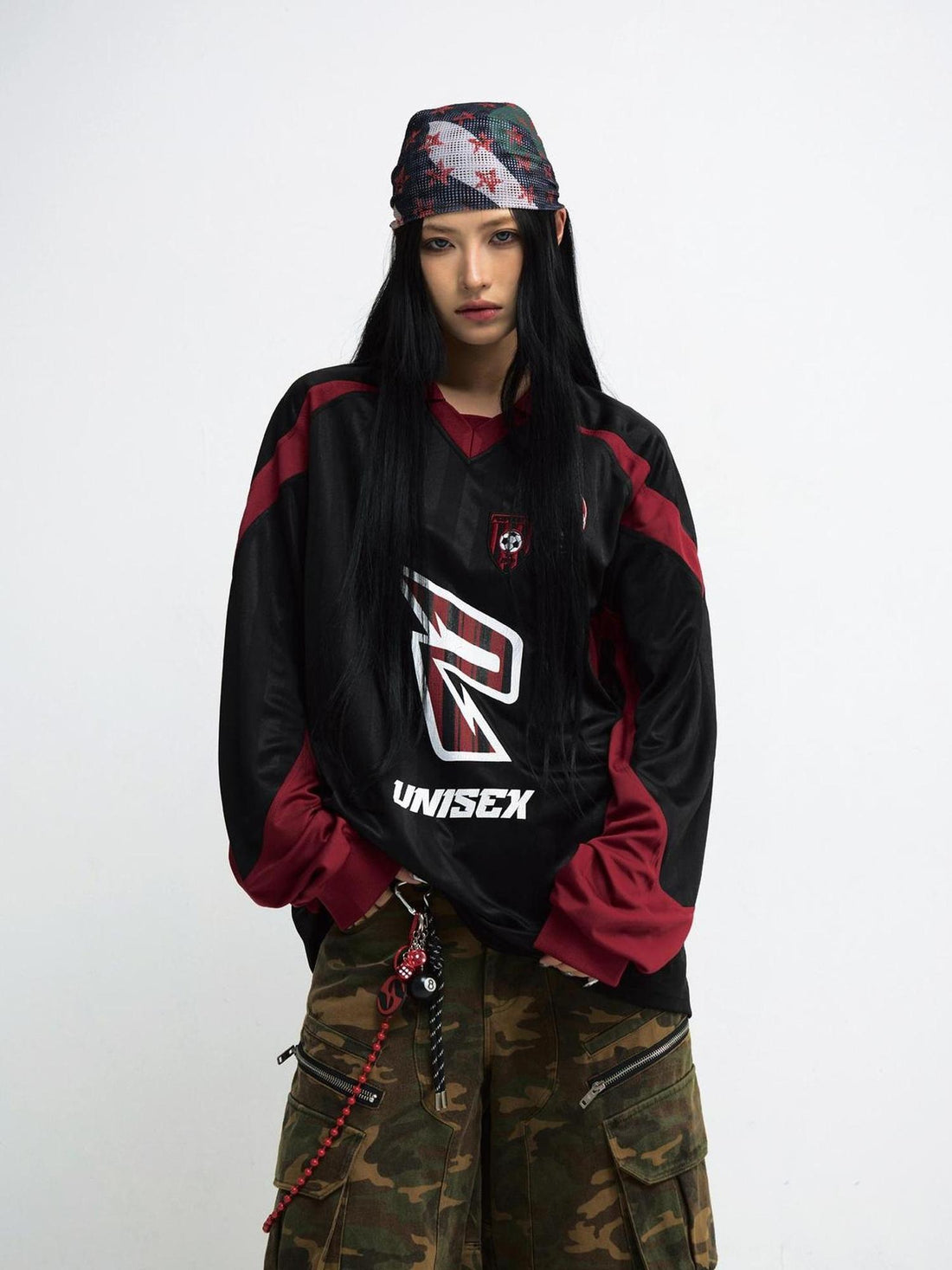 Peoplesense Race Fit Contrast Sleeve Tee Unisex Sporty Quick Dry Top