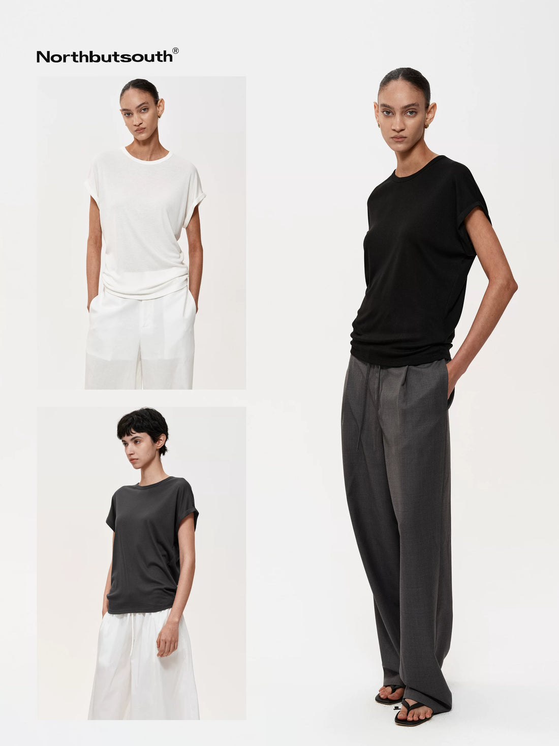 Raglan Batwing Sleeve Cropped Relaxed Fit T-Shirt