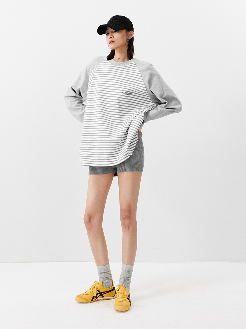 Raglan Stripe Long Sleeve Tee