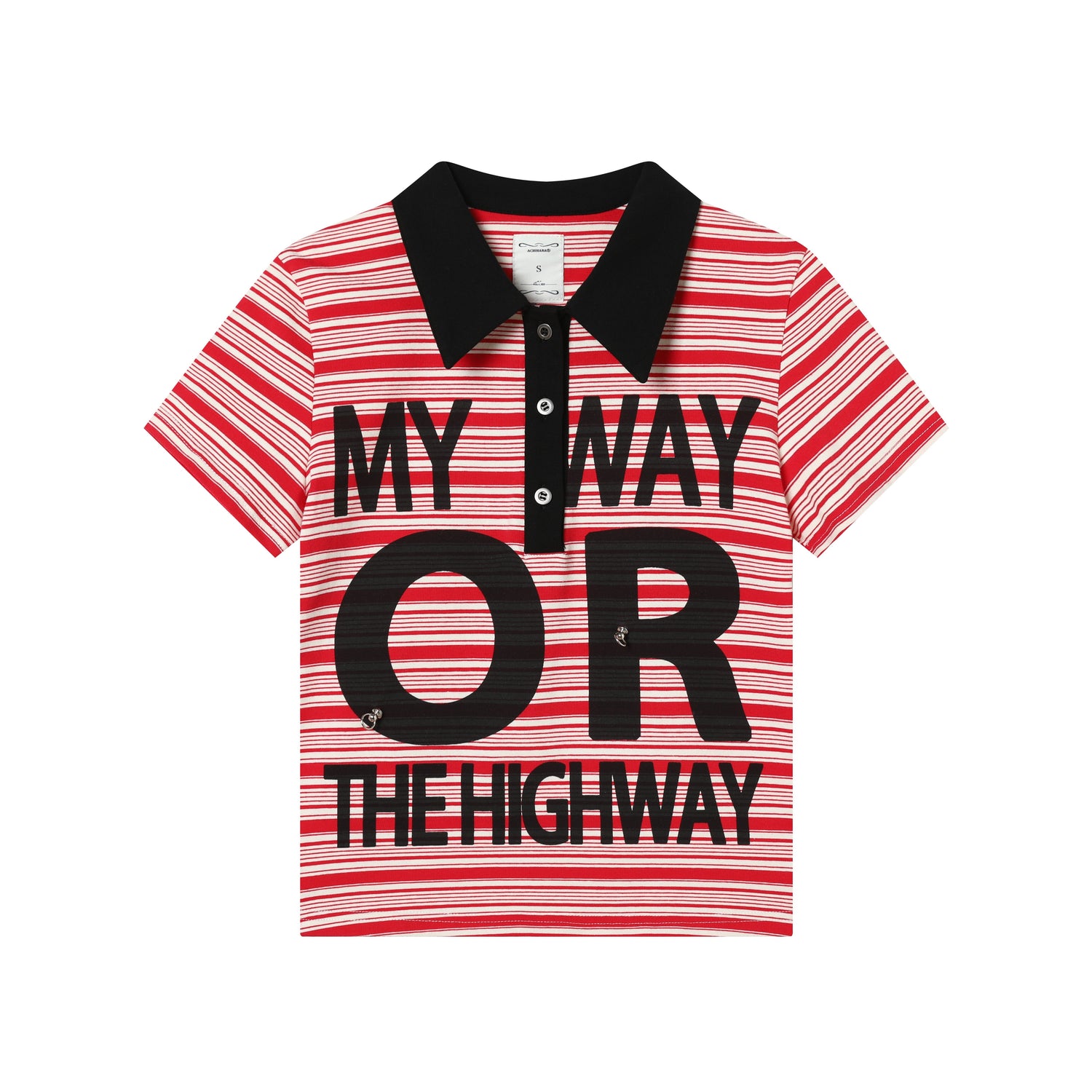 Achihara Rebel Stripe Polo My Way Or The Highway