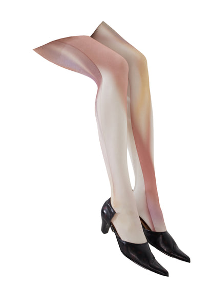 YOSHUYUKI Sexy Colorful Print Opaque Tights 120d All Over Pattern