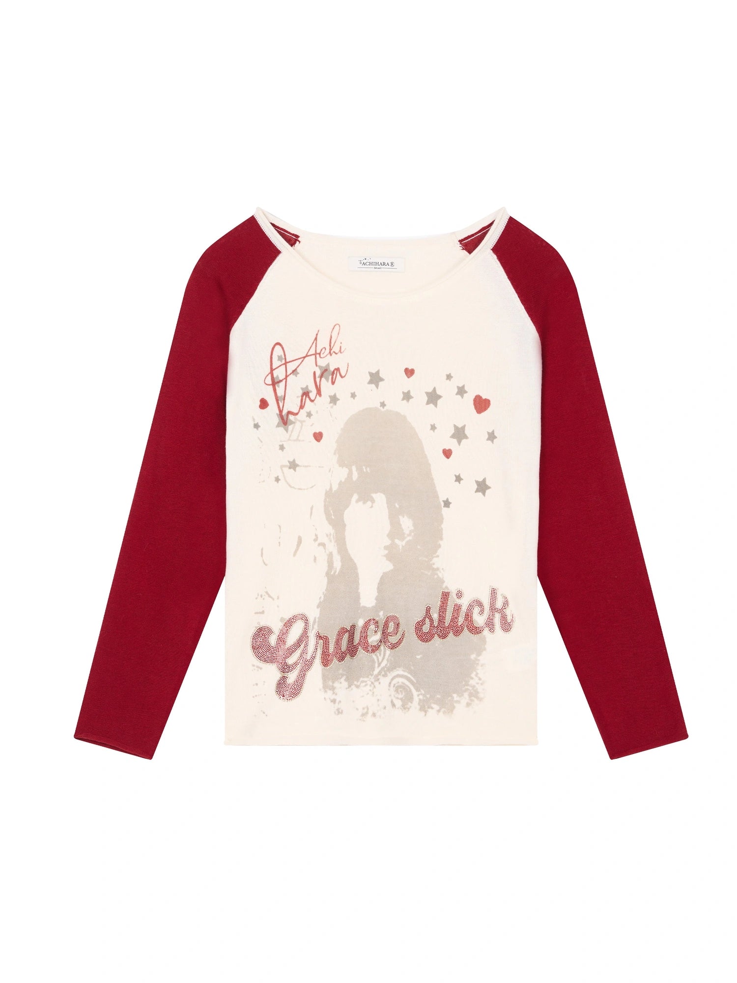 Jefferson Airplane Grace Slick Graphic Tee Long Sleeve