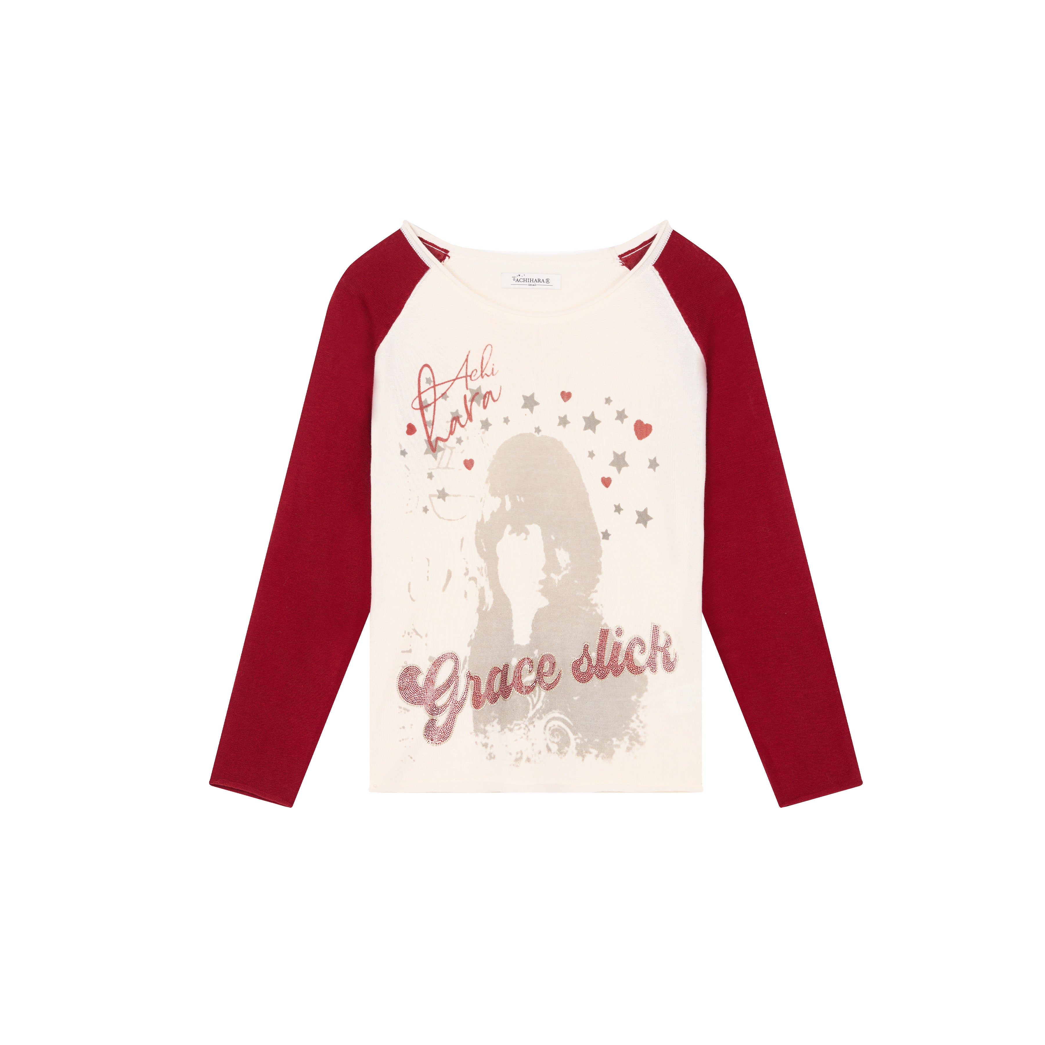 Achihara Jefferson Airplane Grace Slick Graphic Tee Long Sleeve